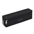 thumbnail image 1 of Cylindrical Pencil Case 8.07x2.56x1.97in, Large Capacity Zipper Stationery Organizer for Elementary s, Waterproof Polyester Pen Holder(Black), 1 of 6
