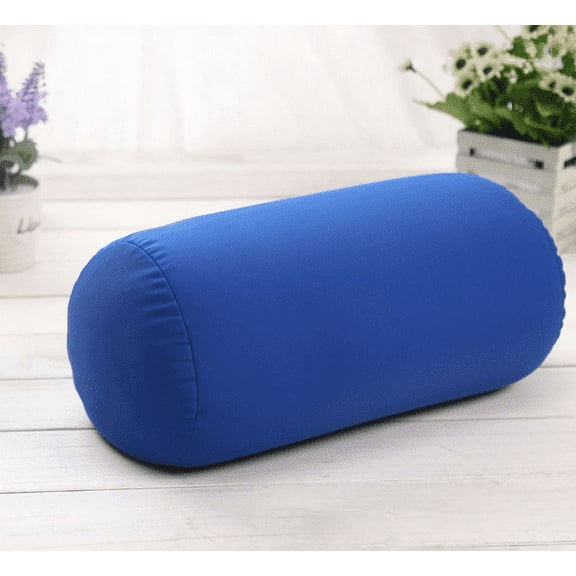 Cylindrical Pillow Comfortable Roll Pillow Microbead Jelly Bean Bed Pillow Tube Pillow Cushion for Head, Neck, Back Support