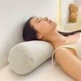 thumbnail image 1 of Cylindrical Pillow Cushion, Minimalists Neck PillowCase with Hidden Zipper, Soft Bolster Pillow for Sofa Chair and Bed (23.62x5.91x5.91inch), 1 of 6