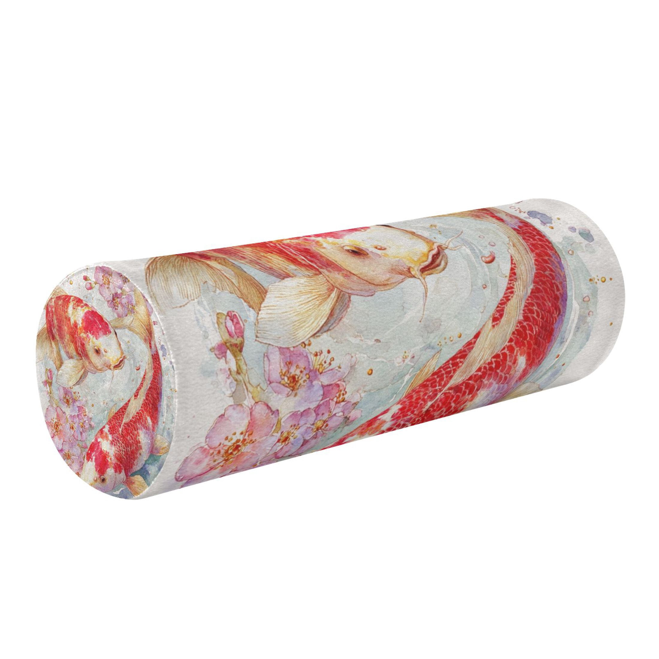 Cylindrical Pillow Decorative Neck Roll Pillow with Removable Washable ...