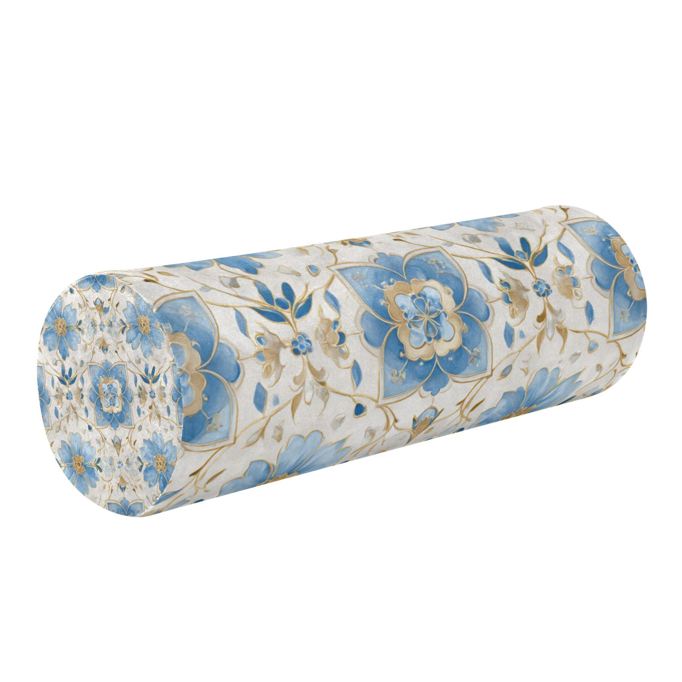 Cylindrical Pillow Decorative Neck Roll Pillow with Removable Washable
