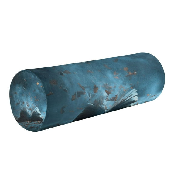 Cylindrical Pillow Decorative Neck Roll Pillow with Removable Washable Cover Roll Pillow for Knee Leg Neck Opened Book Pages
