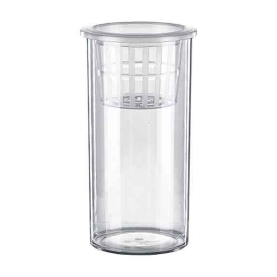 Cylindrical Plastic Fish Tank, Clear Desktop Aquarium For Home Living Room Bedroom Decor, Unbreakable Mini Ecological Fish Tank With Hydroponic Planter For Tabletop Display