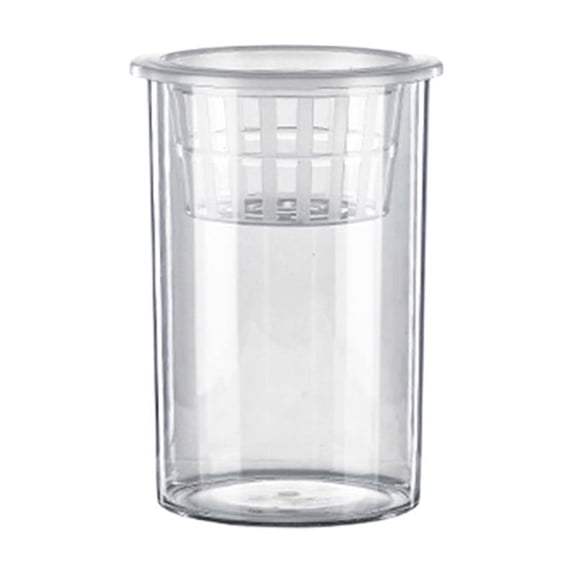 Cylindrical Plastic Fish Tank, Clear Desktop Aquarium For Home Living Room Bedroom Decor, Unbreakable Mini Ecological Fish Tank With Hydroponic Planter For Tabletop Display