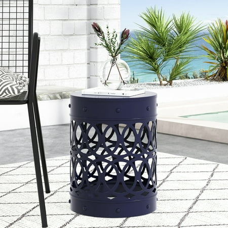 Cylindrical Structure - Elegant Overlapping Circles - Garden Setting - No Assembly Needed