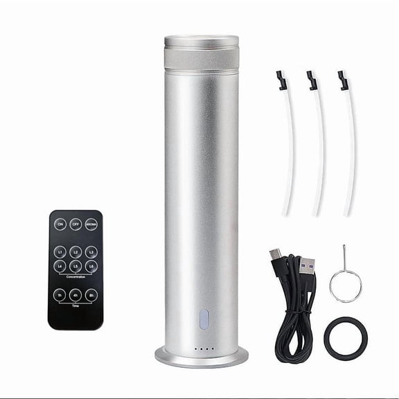 Cylindrical commercial aroma diffuser, pillar aroma diffuser, waterless diffuser, cold air hotel aroma diffuser, automatic fragrance sprayer