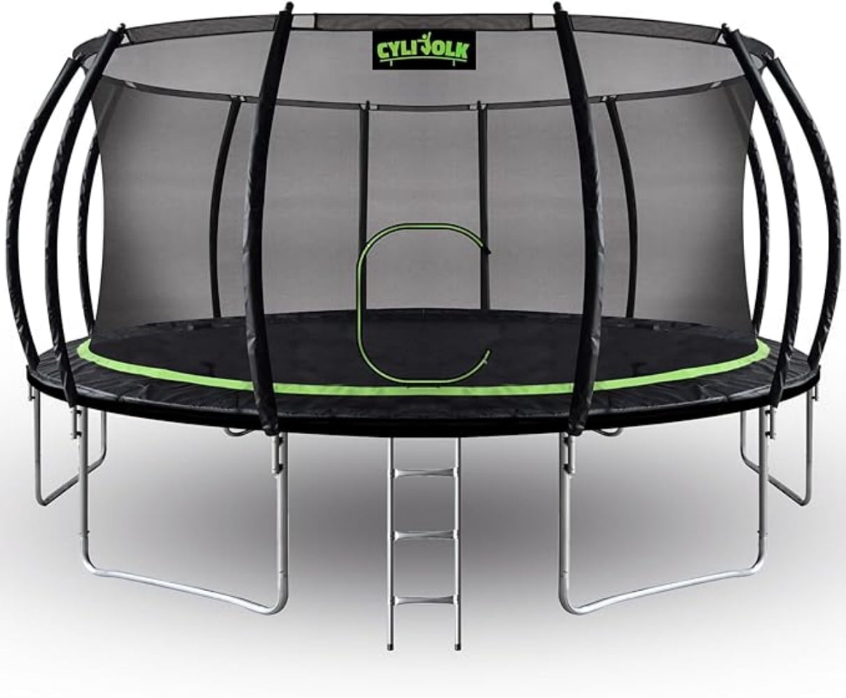 Cylivolk 16FT Diameter Trampoline , Trampoline Outdoor for Kids and Adults, Trampolines with Ladder