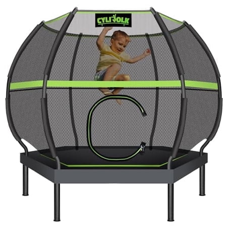 Cylivolk 7FT Heavy Duty Recreational Toddler Trampoline with Enclosure Net