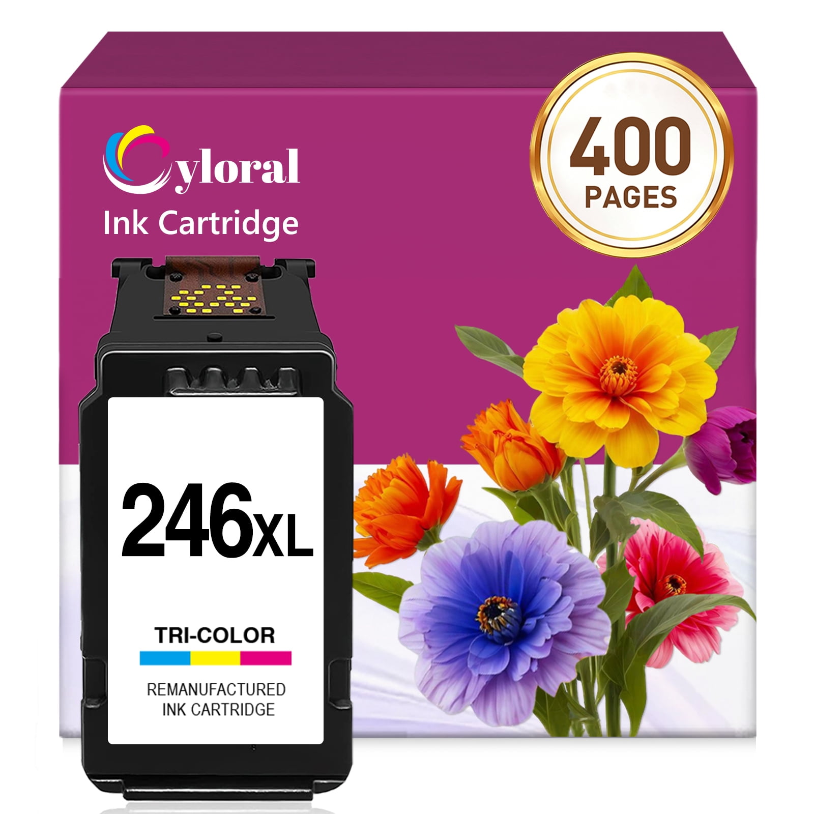 Cyloral 246XL Color Ink Cartridge Replacement for Canon CL-246 ...