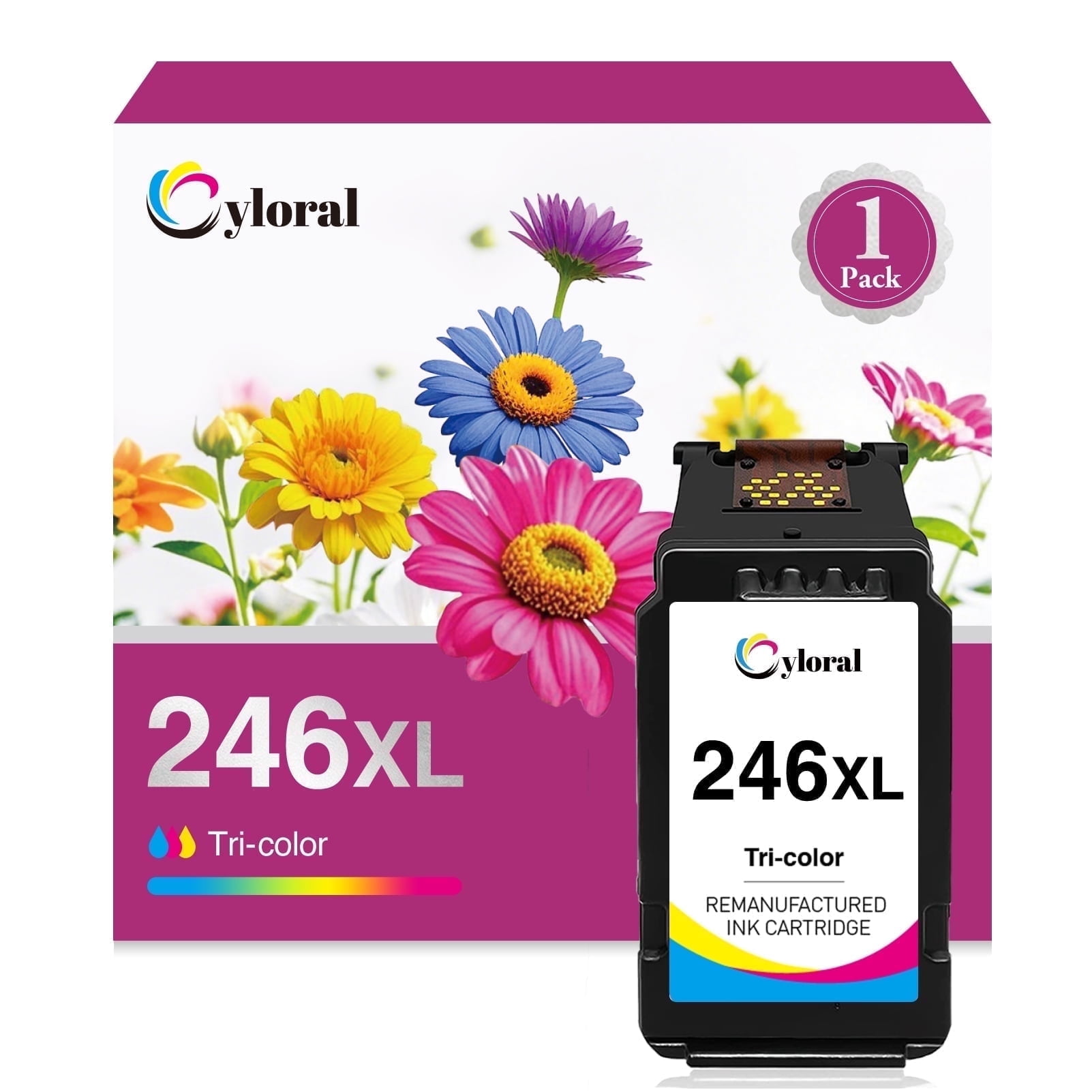 Cyloral 246XL Color Ink Cartridge Replacement for Canon CL-246 ...
