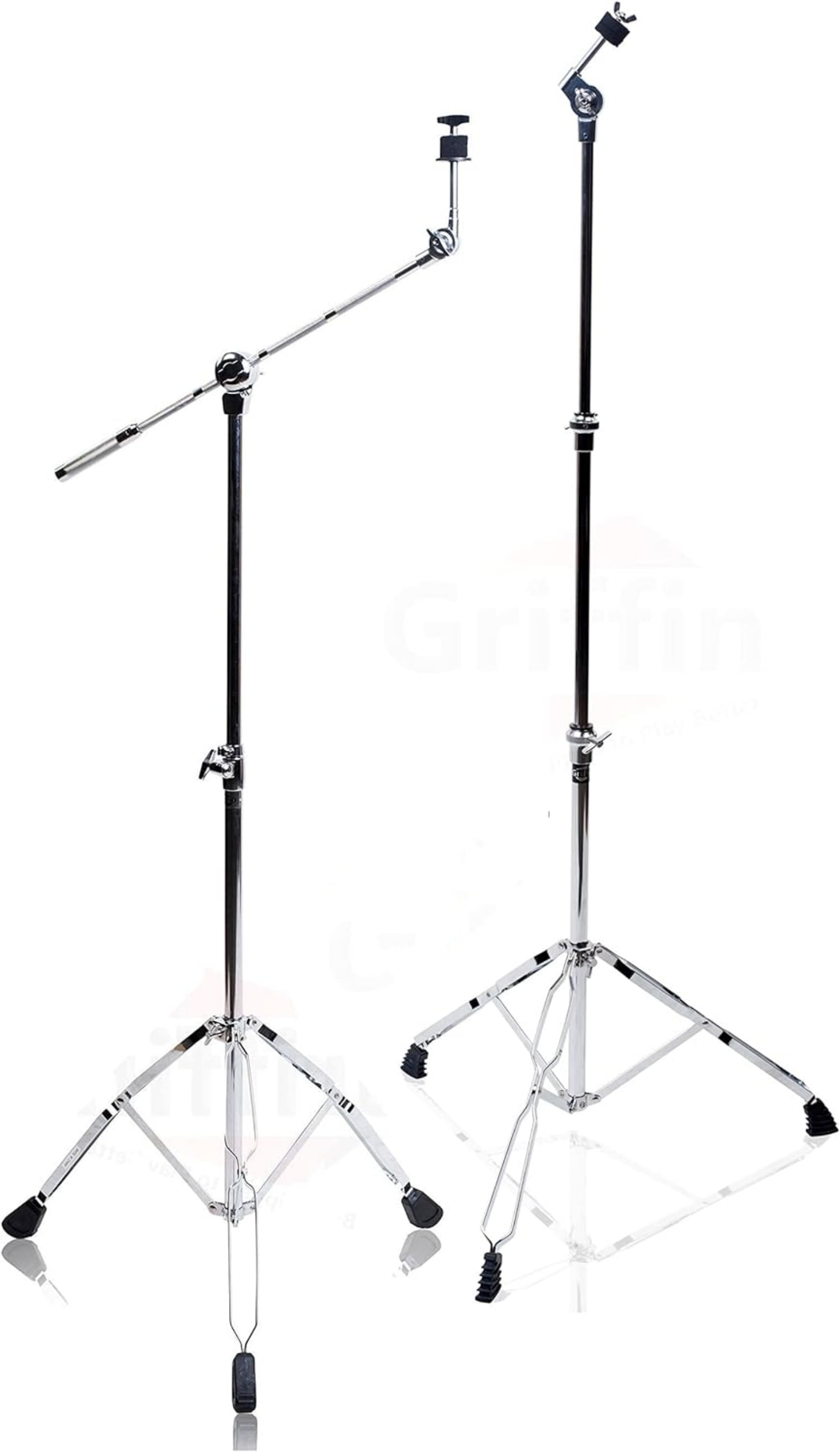 Cymbal Boom Stand & Straight Cymbal Stand Combo (Pack of 2) by