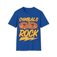 thumbnail image 1 of Cymbals Rock Destroy Silence Marching Band Percussion Player Unisex T-Shirt, 1 of 4