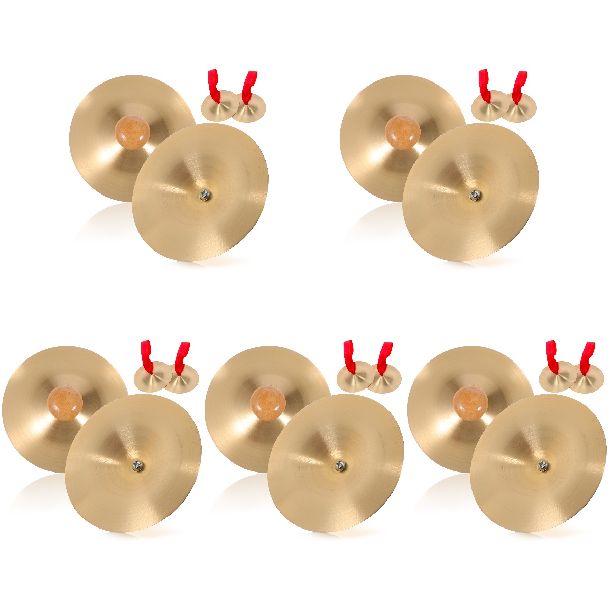 Cymbals for Kids Finger Symbols Instrument 10 Pairs Children's