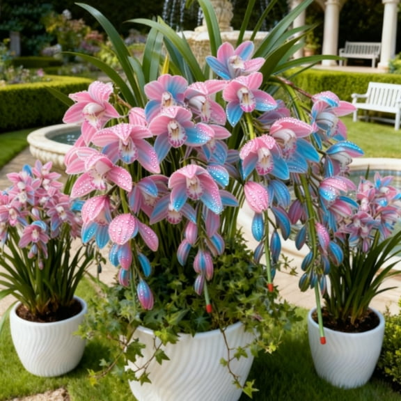 Cymbidium , Easy‑Grow Low Maintenance Perennial, Suitable for Garden Beds, Borders, Pots and Planters