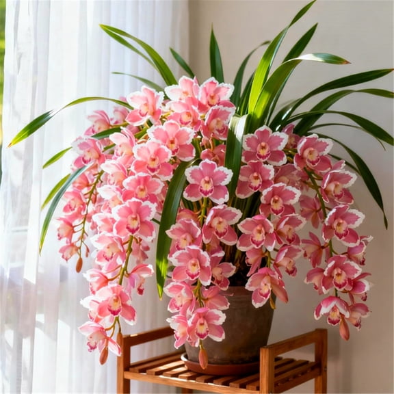 Cymbidium Orchid For Planting-Easy Planting-Perennial-Gardens Decoration Premium Stakes (Non-Artificial)