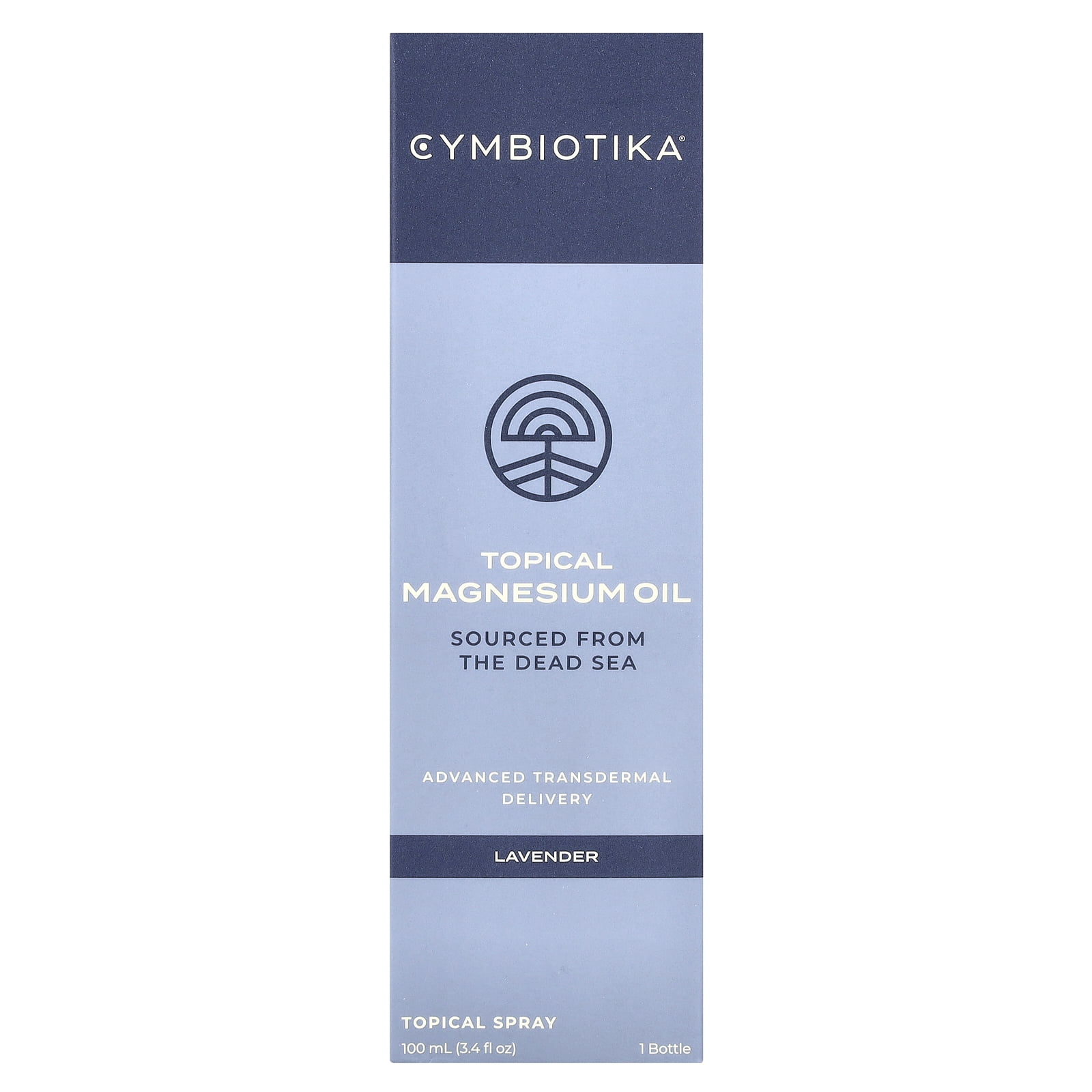 Cymbiotika Topical Magnesium Oil, Lavender, 3.4 fl oz (100 ml)