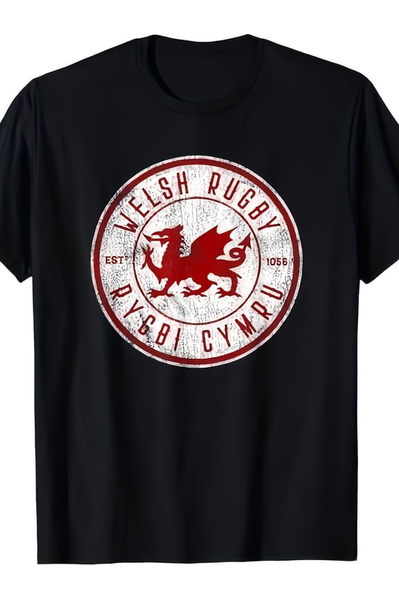 Cymru Souvenir Wales Rugby Top - Welsh Rugby Football T-Shirt