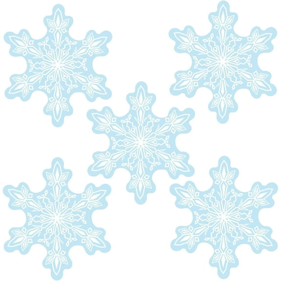 Cymylar 36 "Blue Snow Balloon, Winter Themed Birthday Party Decoration (5 Pcs)