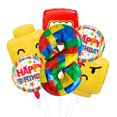 thumbnail image 1 of Cymylar 8th Birthday Block Balloon Set, 32-inch  Multicolor Birthday Party Baby Shower Decoration (6Pcs), 1 of 7