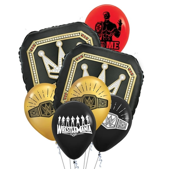 Cymylar Colorful Wrestling Balloons, Sports Boxing Match Themed Birthday Party Supplies, 10Pcs