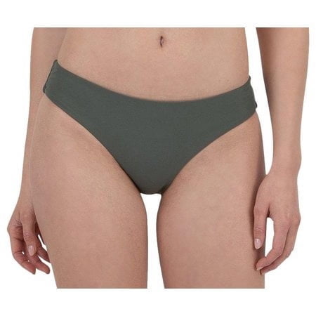 Cyn & Luca ARMY Ruched Back Solid Swim Bottom, US X-Large