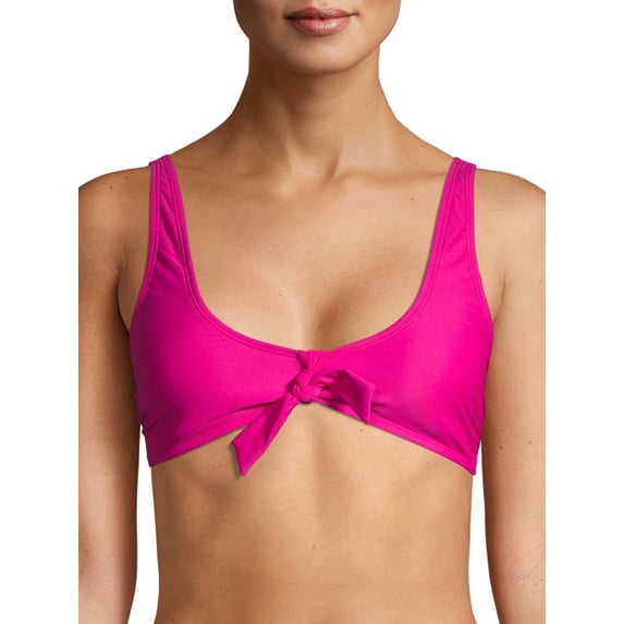 Cyn & Luca Juniors' Bailey Tie Front Swimsuit Bikini Top