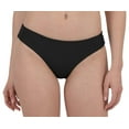 thumbnail image 1 of Cyn & Luca Juniors Solid Ruched Bikini Brief Bottom X-Large Black, 1 of 5