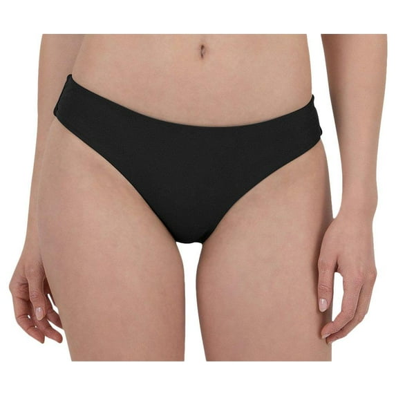 Cyn & Luca Juniors Solid Ruched Bikini Brief Bottom X-Large Black