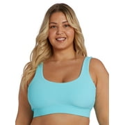 Cyn & Luca Plus Val Rib Scoop Neck Bralette Top