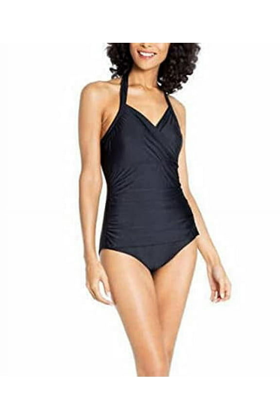 Women's 1 Piece Swimsuit & Kimono Set Bathing Suit & Cover-Up (Black, Small)