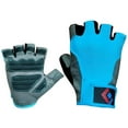 thumbnail image 1 of CynaSports Weightlifting Leather Gloves with Shock Absorbing Gel Pad for Workout Exercise Training Fitness and Bodybuilding for Men/Women (Blue) X-Large, 1 of 1