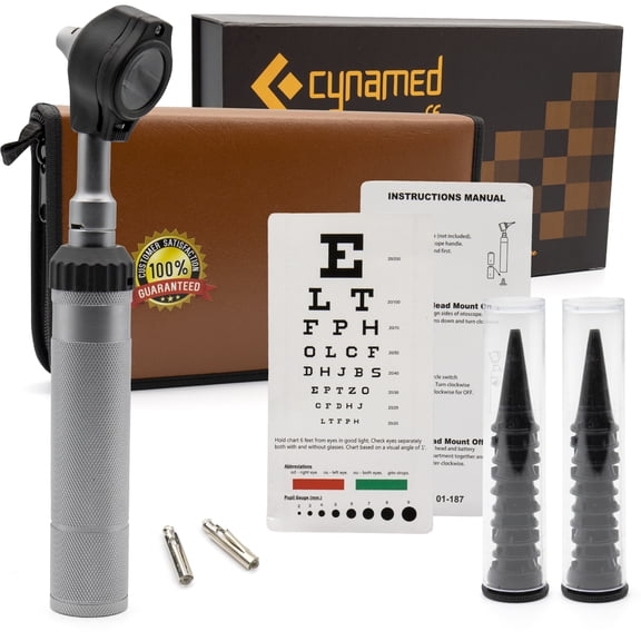 Cynamed Fiber-Optic LED Otoscope/Medical School kit - Single Attachment