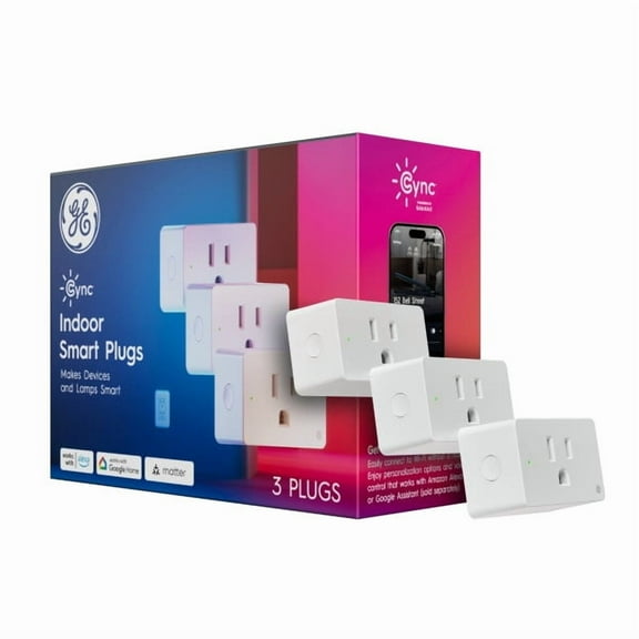 GE Cync Indoor Plug - Matter and Savant AVDL - 3 Pack