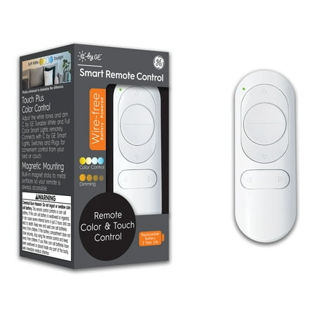 GE - CYNC Smart Dimmer Remote + White Tones Control, Bluetooth, Battery Powered (Packing May Vary) - White