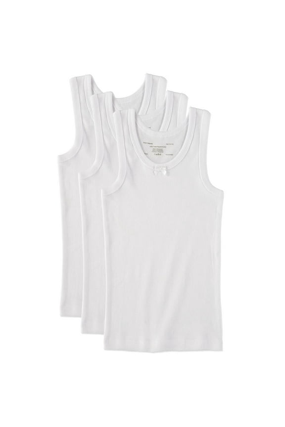 Girls 2-14 Cotton Tank Tops, 3-Pack