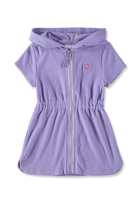 Girls 2T-16 Hooded Swimsuit Zip-Up Terry Swim Cover Up