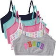 thumbnail image 1 of Cyndeelee Girls 7-16 Bralette, 5-Pack, 1 of 5