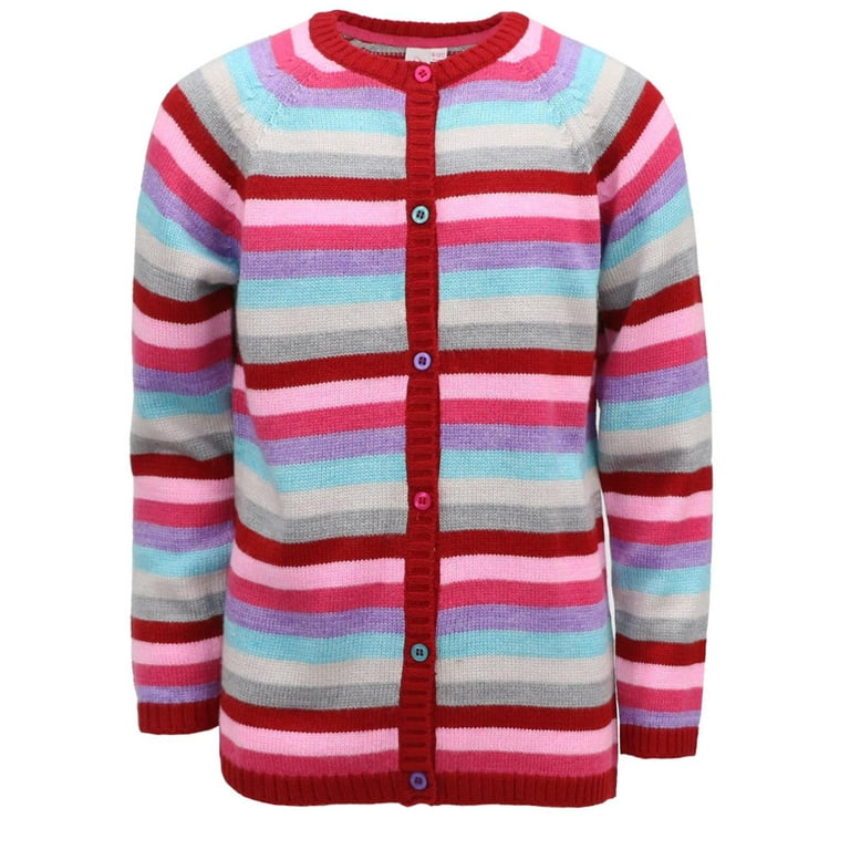 Red button shop up sweater