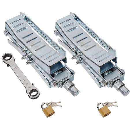 Cynder 02049 Heavy Duty Wheel Stop Chock-N-Lock Stabilizes by Securing Tandem Tires to Prevent Movement, Large 2 Pack