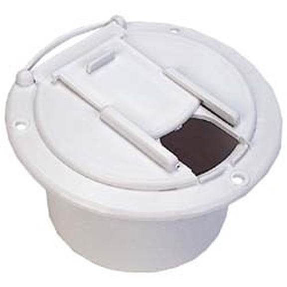 Cynder Polar White Electrical Cable Hatch