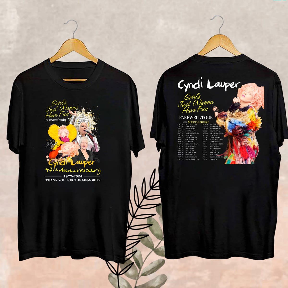 Cyndi Lauper Girl Just Wanna Have Fun Farewell Tour 2024 TShirt, Cyndi