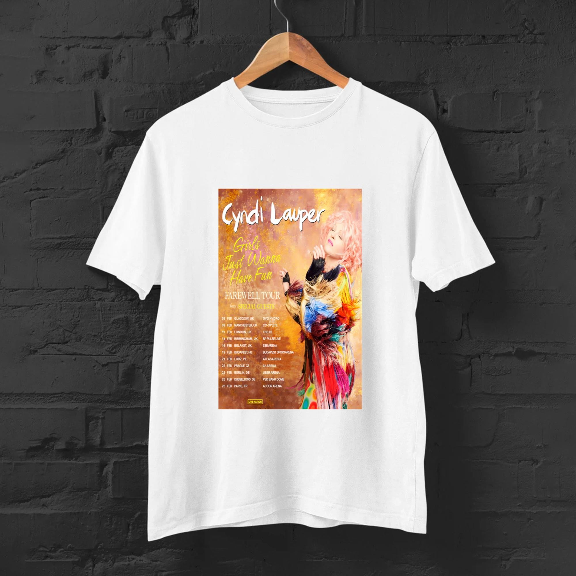 Cyndi Lauper Girls Just Wanna Have Fun Farewell Tour 2024 Poster UNISEX