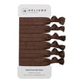 thumbnail image 1 of Cyndibands Elastic Hair Ties - Dark Brown - Gentle Hold Ribbon Ponytail Holders, 6 Count, 1 of 10