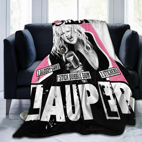 Cyndis Lauper Blanket Throw Bedding Room Decor Flannel Blankets for Bed Sofa Warm Blankets 40"x30"