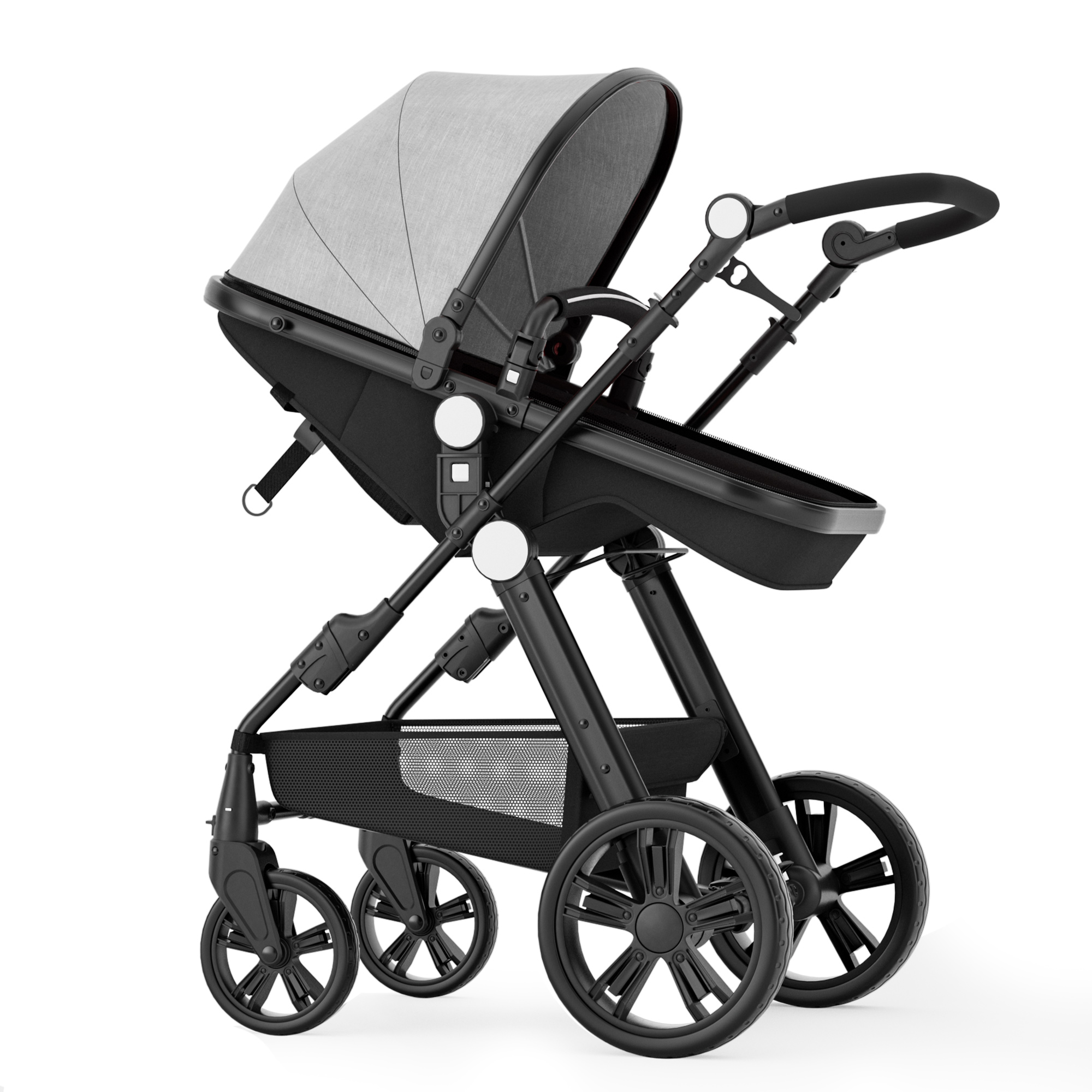 Cynebaby Foldable Baby Newborn Stroller for 0-36 Months Old Babies, Gray - image 1 of 10
