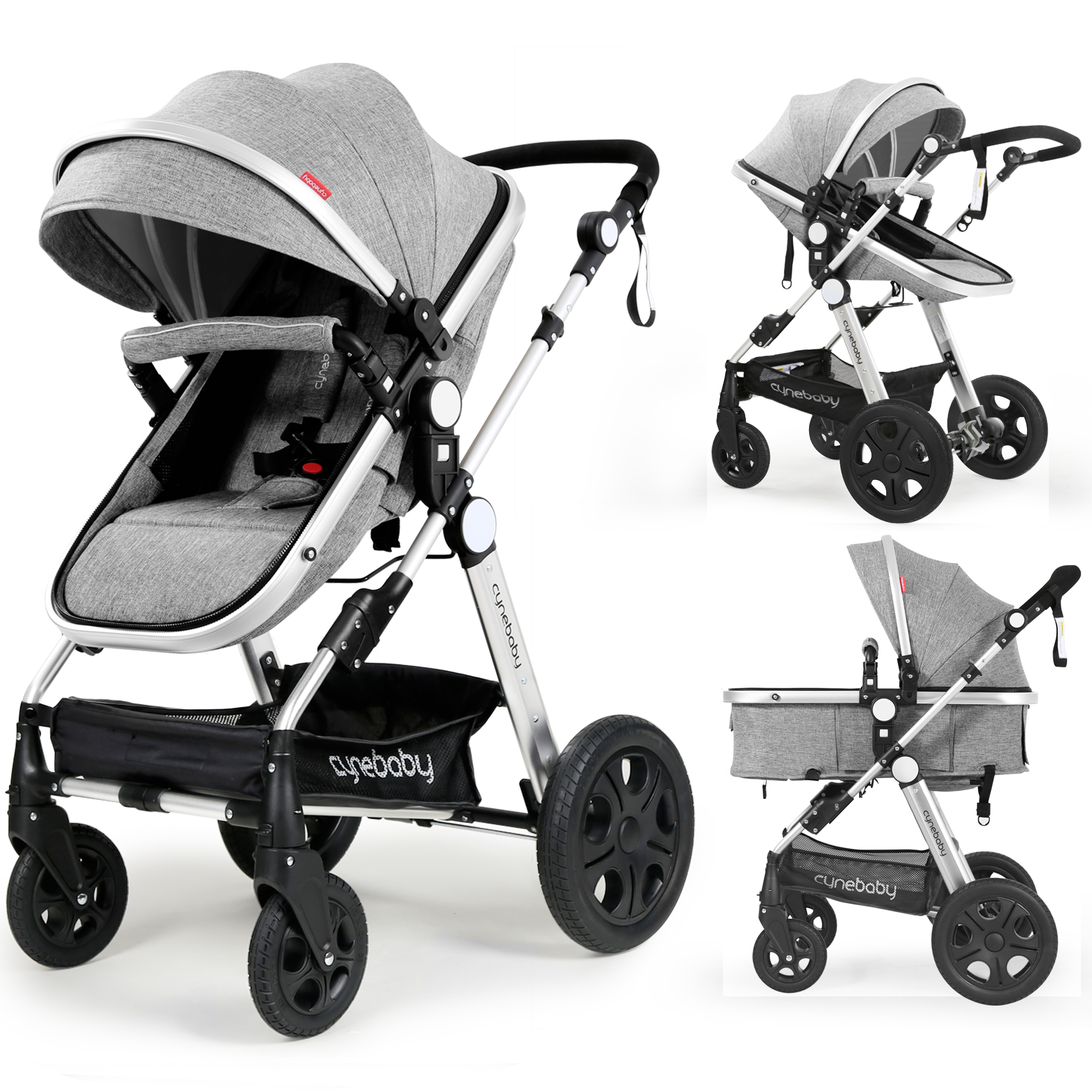 Cynebaby Newborn Infant Toddler Baby Stroller for Newborn Baby, Gray - image 1 of 9