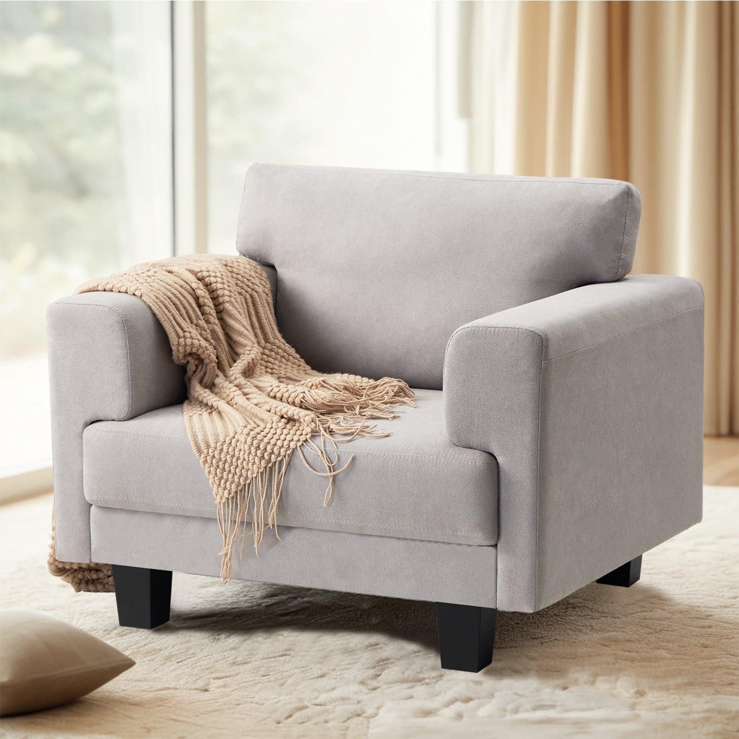 Cynefin Oversized Accent Chair, Living Room Chairs, Large Bedroom Chair ...