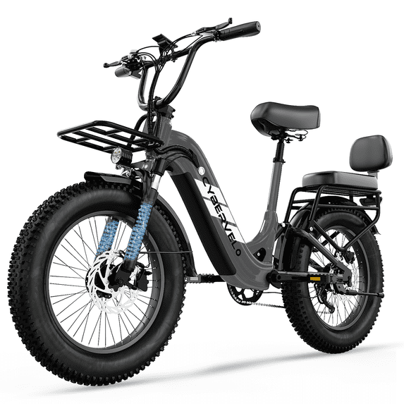 Cyneira 20" x 4.0 Fat Tire Electric Bike for Adults, 750W Motor, 48V 20AH Removable Battery, 80 Miles, 7-Speed, Step-Thru Ebike, UL2849 Certified