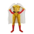 thumbnail image 1 of Cyninesa Saitama Onesie Halloween Clothes Kids,Superhero Onesie Outfit Saitama Jumpsuit Halloween Christmas Holiday Party Dress Up,One-Punch-Man Outfit, 1 of 6