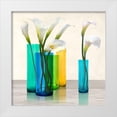 thumbnail image 1 of Cynthia, Ann 26x26 White Modern Wood Framed Museum Art Print Titled - Callas in crystal vases II (detail), 1 of 4